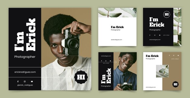 minimal photography studio instagram posts