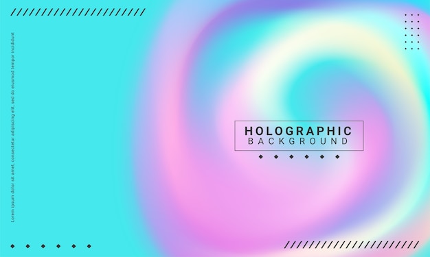 Minimal poster layout with vibrant gradient blurs