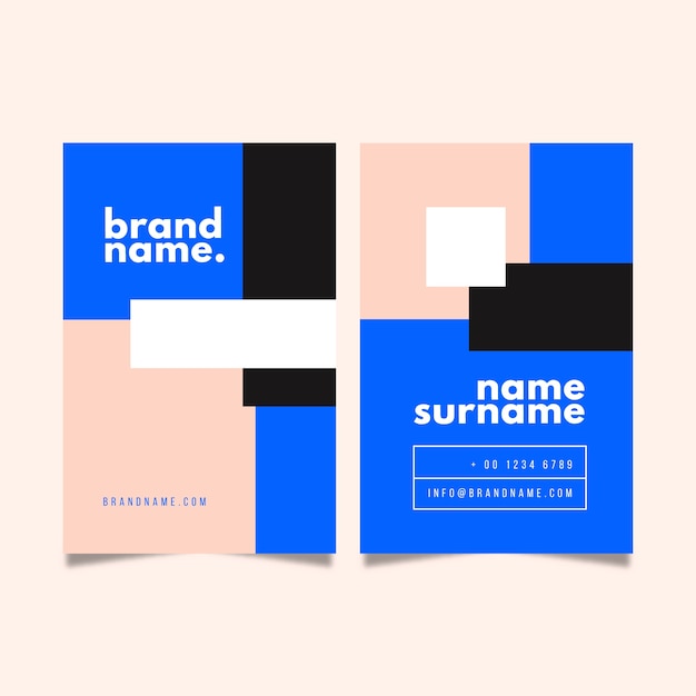 Free vector minimal style for business card
