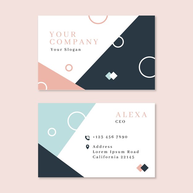 Minimal style for business card