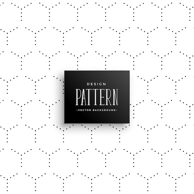 Free vector minimal subtle hexagonal dots pattern background