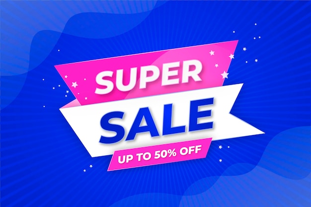 Minimal super sale background