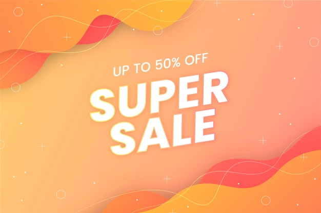 Minimal super sale background