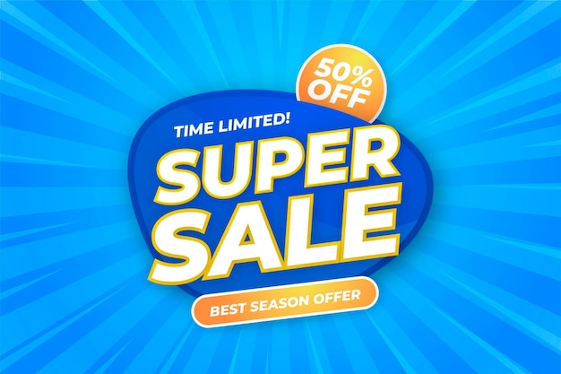 Minimal super sale background