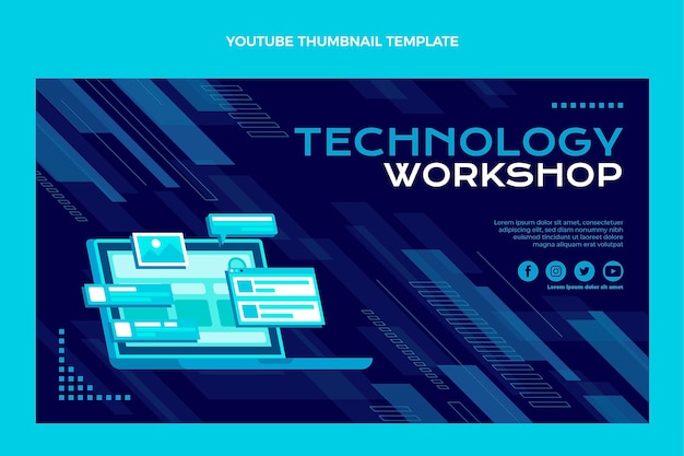 Minimal technology youtube thumbnail