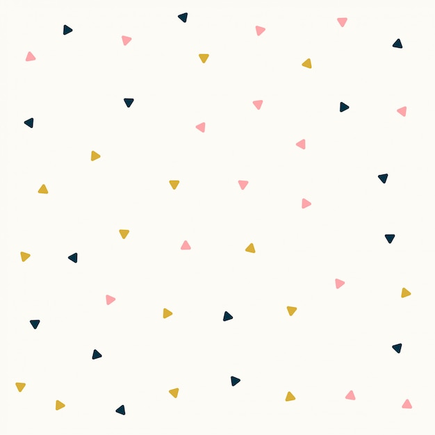 Vettore gratuito design minimal pattern a triangolo in colori pastello
