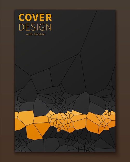 Minimal voronoi covers design geometric glass clusters with gradient color cool trendy abstract backdrop for banne poster flyer etc vector template