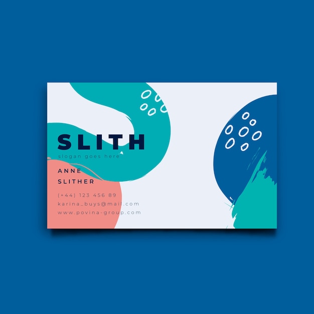 Minimalist business card template