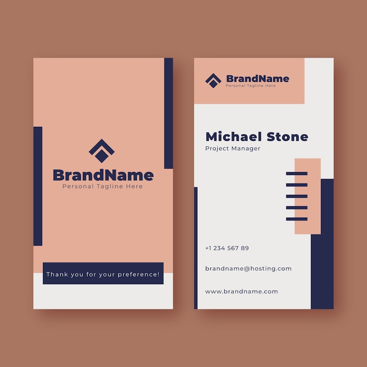 Free Vector minimalist business card template