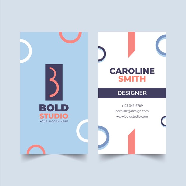Free Vector Minimalist business card template Free Vector Minimalist business card template