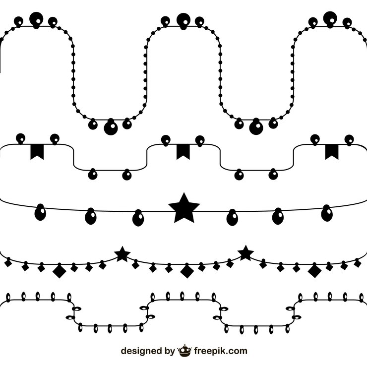 Free Vector minimalist christmas decoration