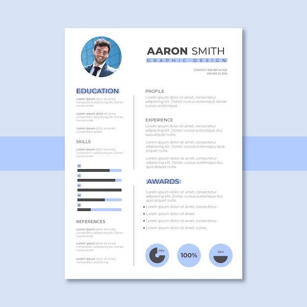 Minimalist cv template