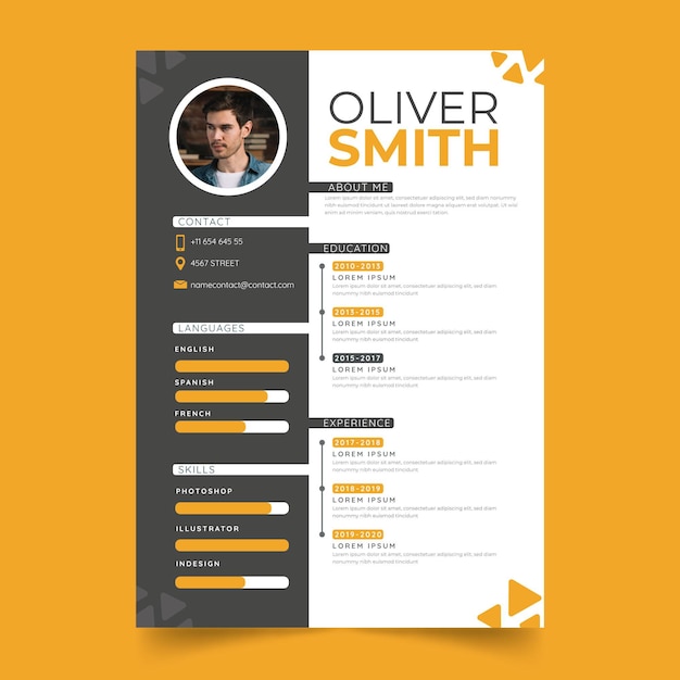 Minimalist cv template