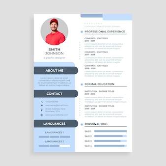 Minimalist cv templates