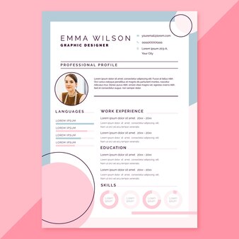 Minimalist cv templates