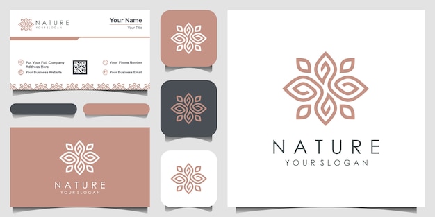 Download Free Minimalist Elegant Flower Rose Logo Design And Business Card Use our free logo maker to create a logo and build your brand. Put your logo on business cards, promotional products, or your website for brand visibility.