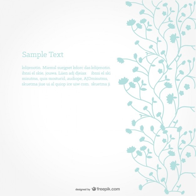 Free Vector minimalist floral background