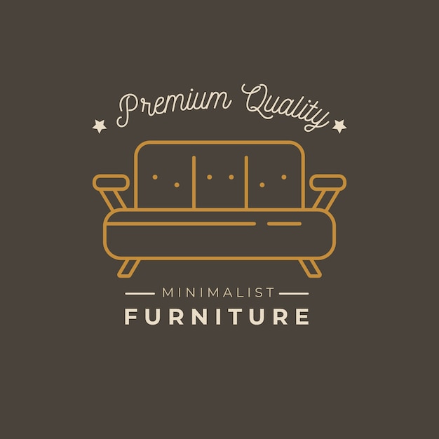 Минималистичный дизайн мебели с логотипом
