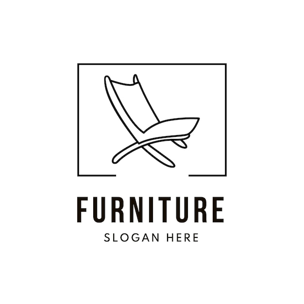 Minimalist furniture logo