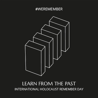 Giornata internazionale minimalista di commemorazione in memoria delle vittime dell'olocausto post facebook