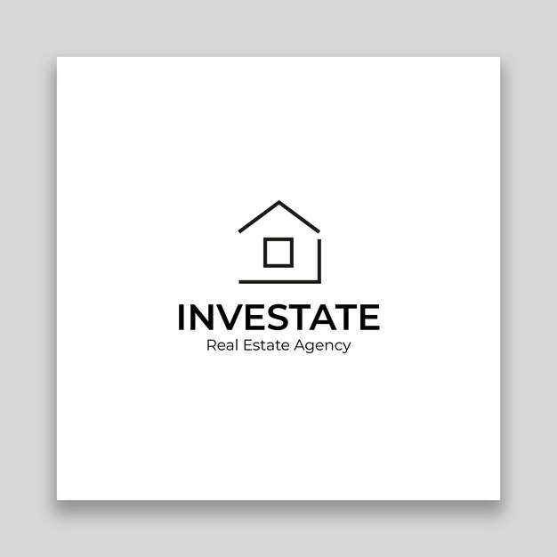 Minimalist investate logo design