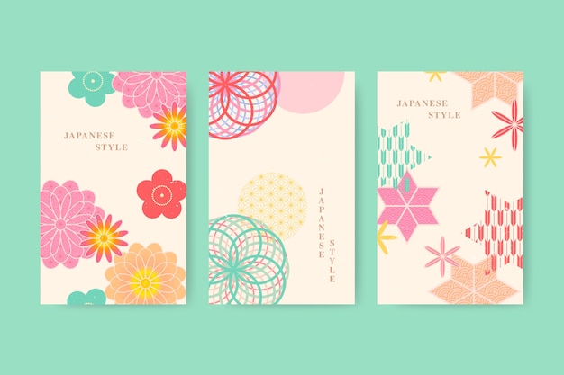 Collezione di copertine giapponesi minimaliste