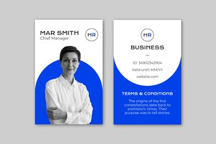 ID card template