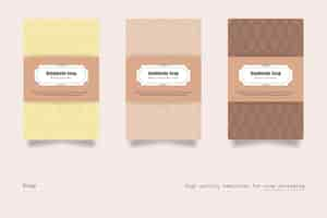 Free vector minimalist packaging labels  template