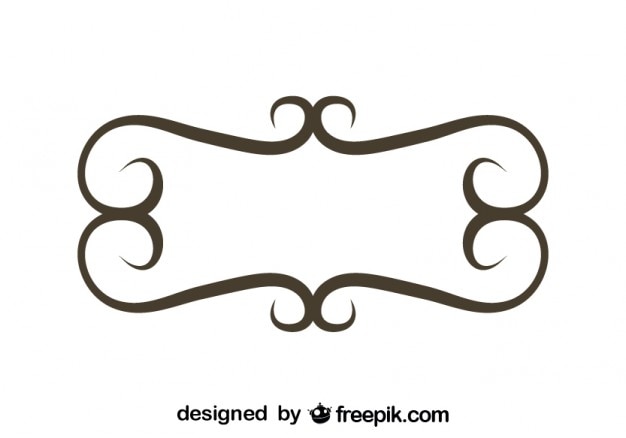 Free vector minimalist retro floral frame design
