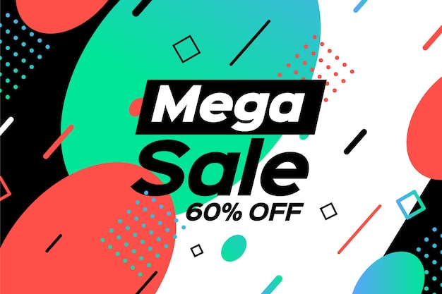 Minimalist sale background concept