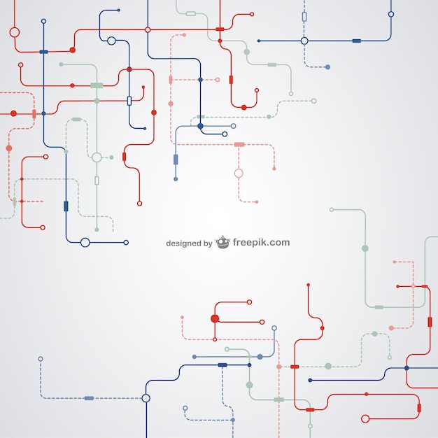 Vettore gratuito la tecnologia sfondo minimalista