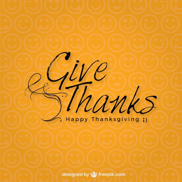 Free vector minimalist thanksgiving day typography