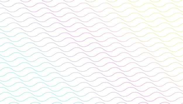 Minimalist wave pattern colorful background
