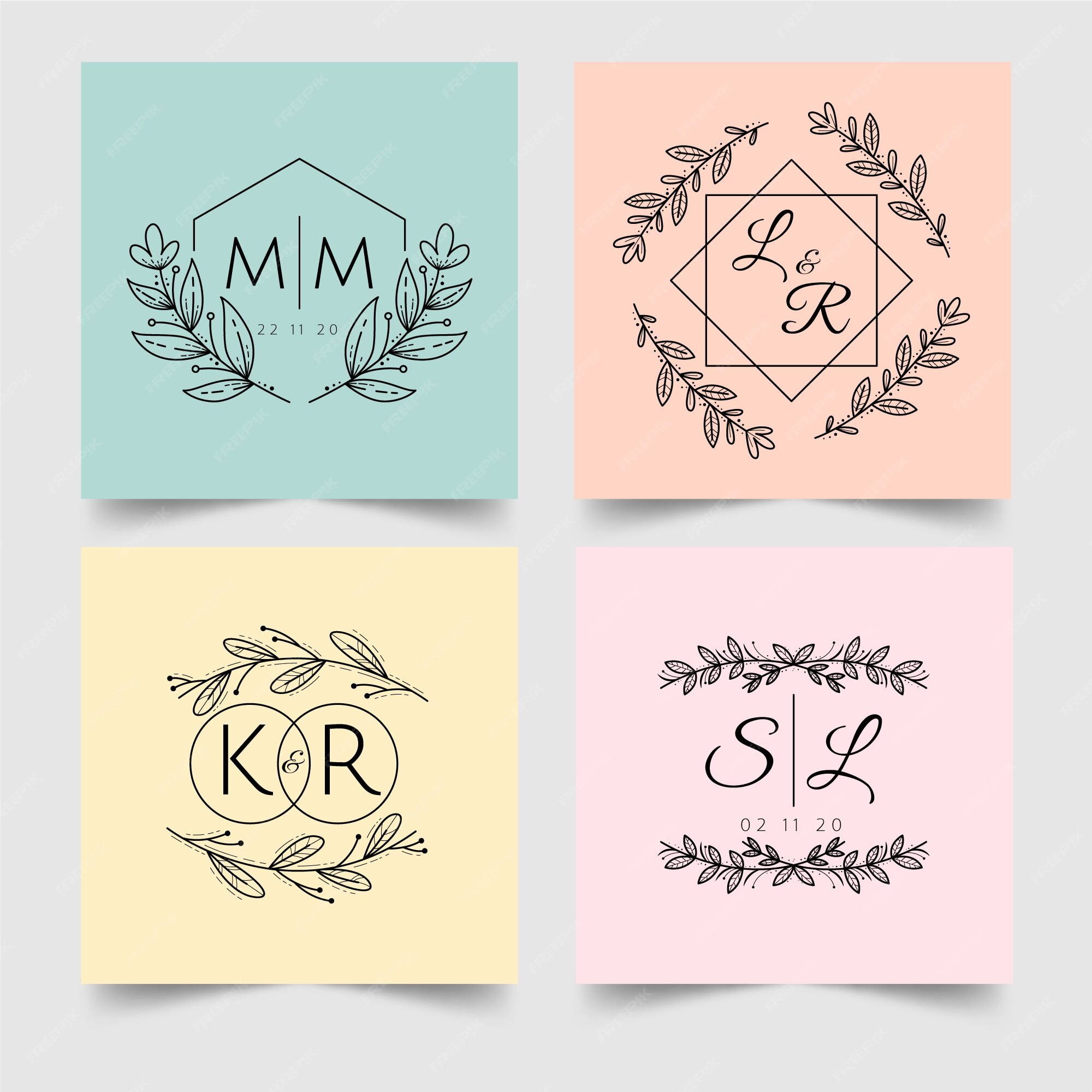 wedding m m monogram