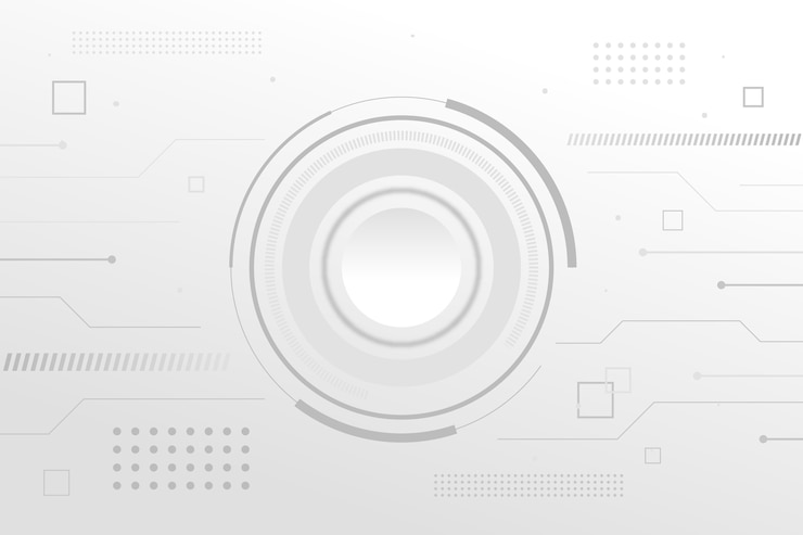Free Vector minimalist white circuit tech background