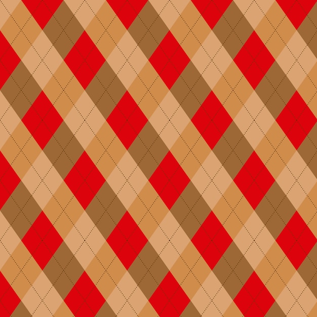 Modello senza cuciture argyle minimalista