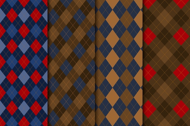 Minimalistic argyle seamless pattern