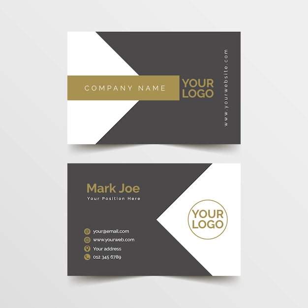 Minimalistic business card template