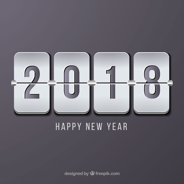 Minimalistic grey new year background