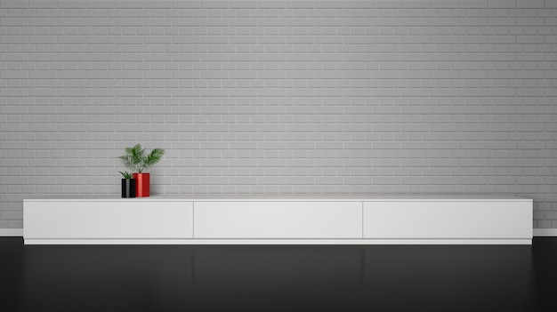 Free vector minimalistic interior