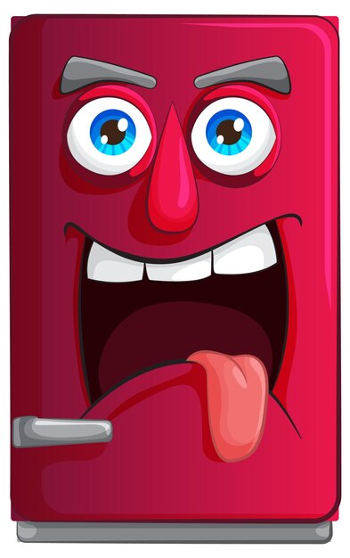 Mischievous Cartoon Refrigerator Character