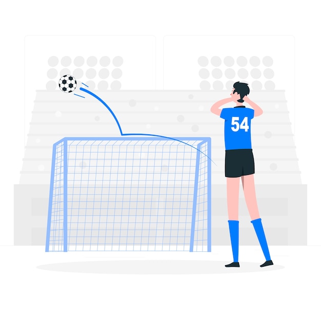 Free vector missed chances concept illustration