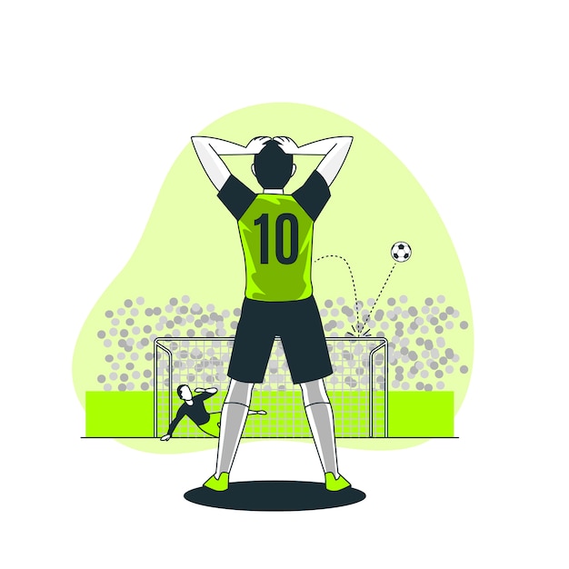 Free vector missed chances concept illustration