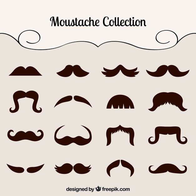 Mix moustache collection