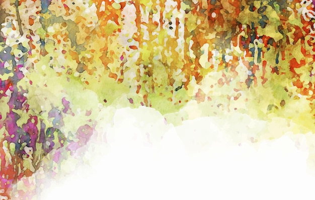 Бесплатное векторное изображение Смешанный цветной всплеск акварельной текстуры