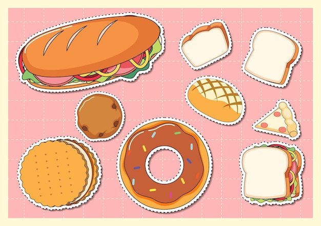 178+ Thousand Cute Food Stickers Royalty-Free Images, Stock Photos