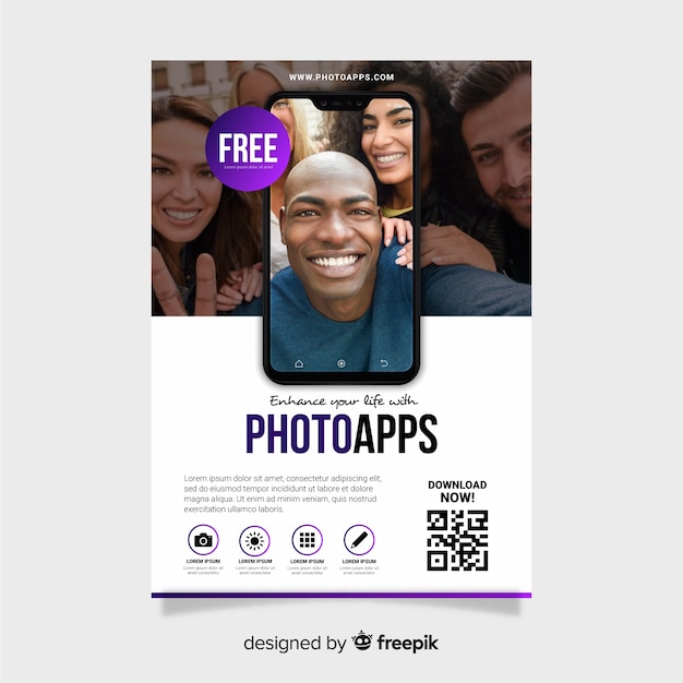 Mobile app brochure template