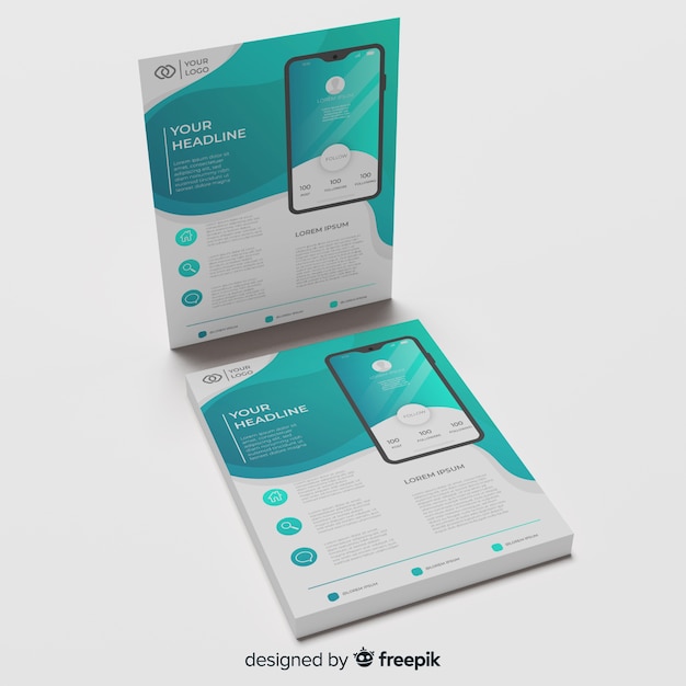 mobile app flyer