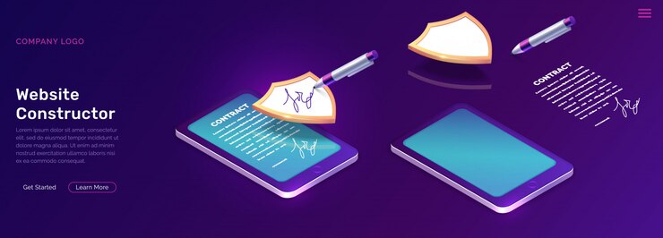 Free Vector mobile document manager business 