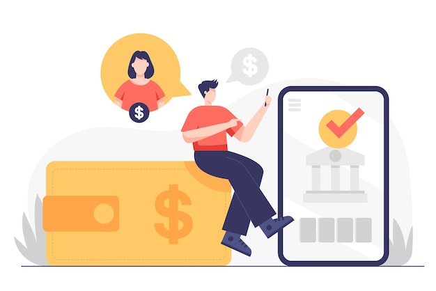 Mobile online service payment concept. Mobile payments online payment app for smartphone has Security and protection contactless payment. business finance pay, transaction online